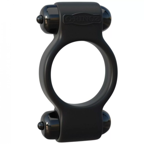 FANTASY C-RINGZ MAGIC ANILLO DOBLE SILICONA VIBRADOR NEGRO