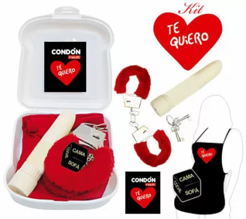 KIT ERÓTICO ROJO TE QUIERO / I LOVE YOU